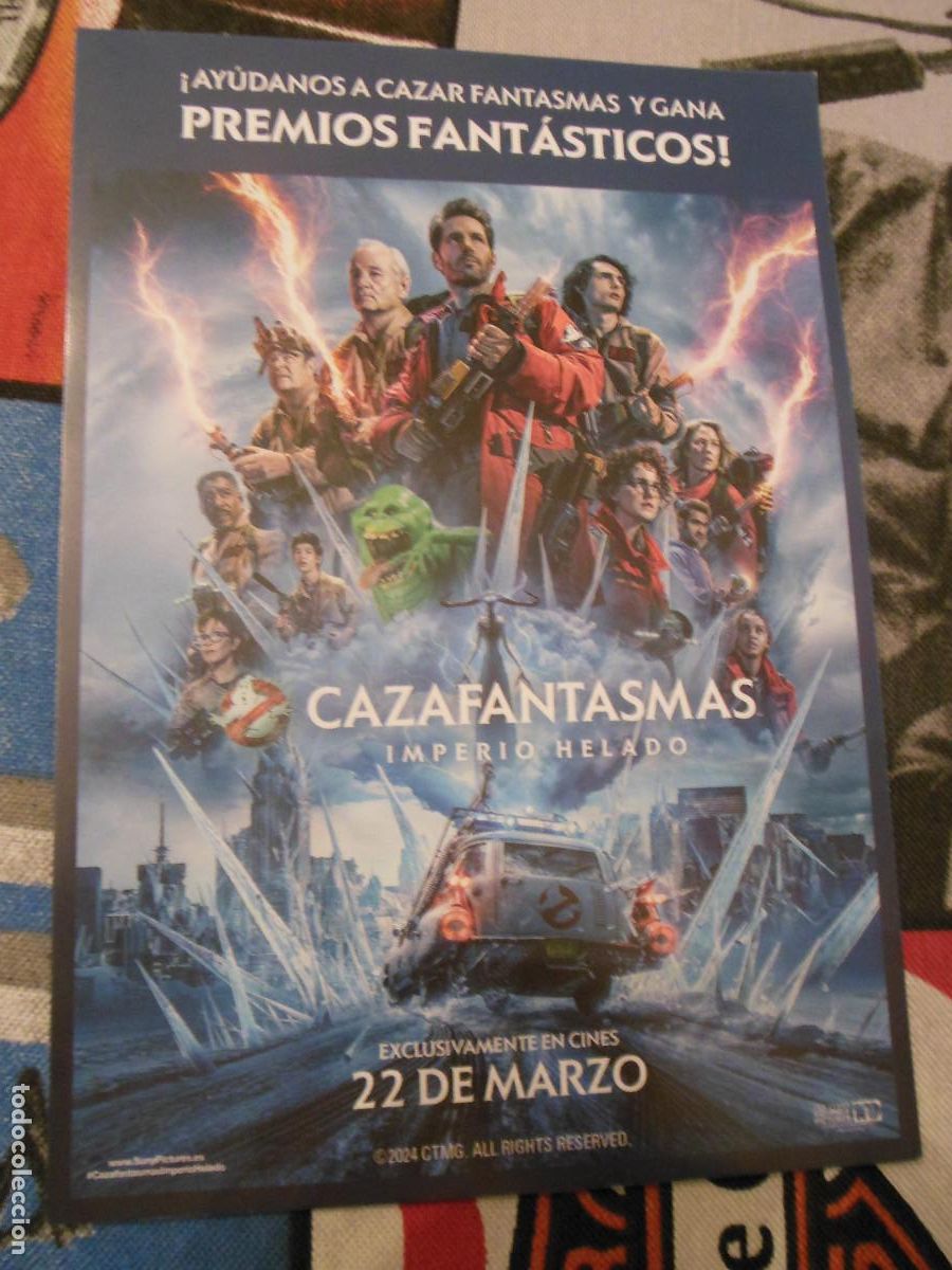 Cine: CAZAFANTASMAS IMPERIO HELADO PROGRAMA DE CINE 2024 ESTRENO - Foto 1