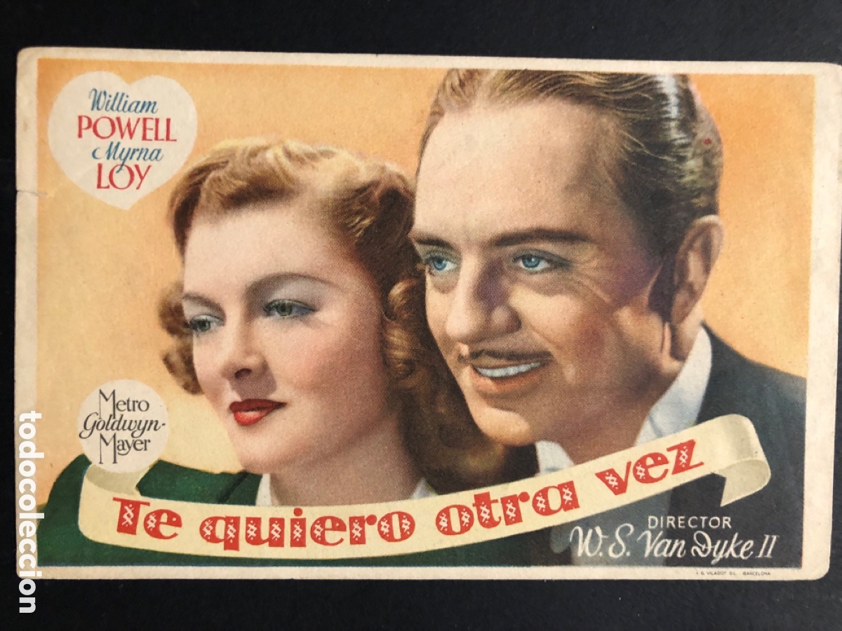 Kino: Programa MGM te quiero otra vez myrna loy william powell