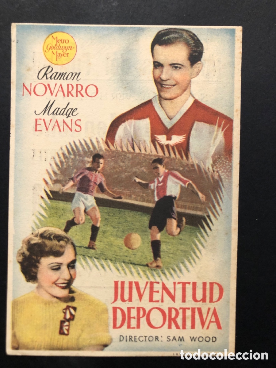 Kino: Programa MGM juventud deportiva ram&oacute;n novarro con publicidad teatro menacho badajoz
