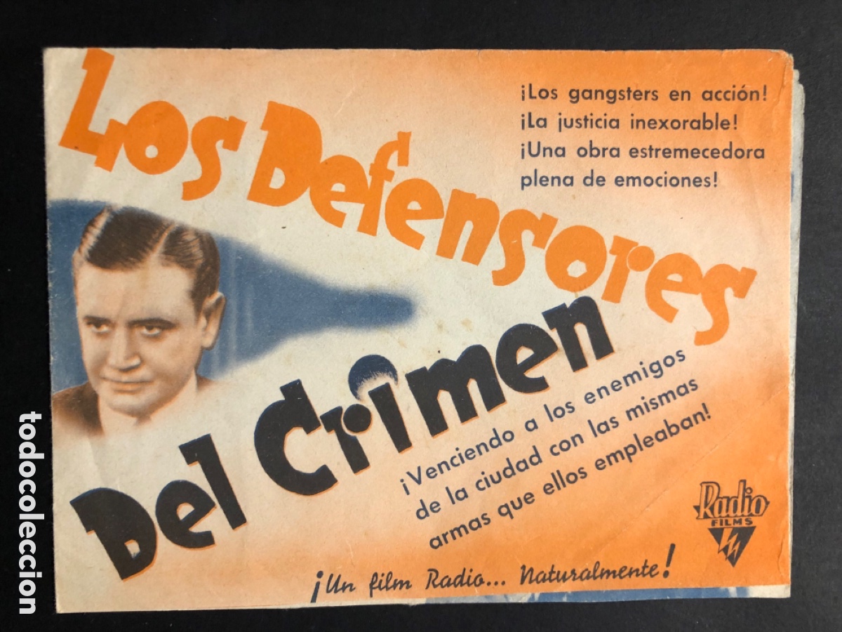 Kino: Programa los defensores del crimen Richard Dix A7