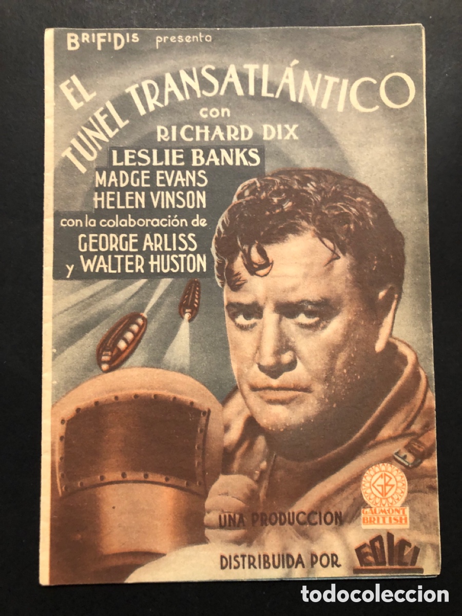 Kino: Programa el t&uacute;nel transatl&aacute;ntico Richard Dix Madge Evans publicidad cine uni&oacute; republicana tarrega A7