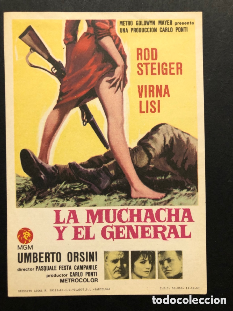 Programa MGM la muchacha y el general rod steiger virna lisi