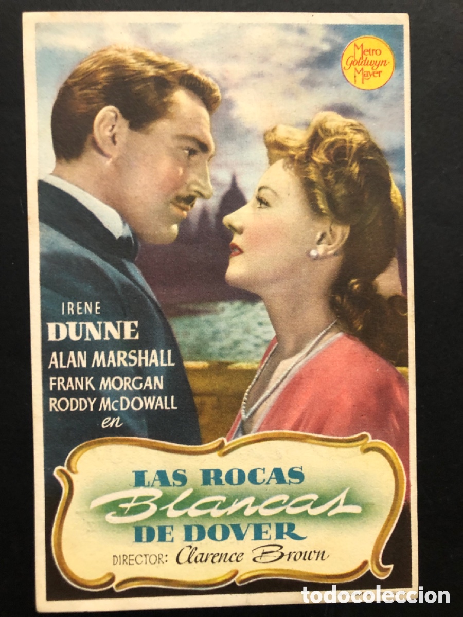 Kino: Programa MGM las ricas blancas de Dover irene Dunne con publicidad cine gran v&iacute;a valencia