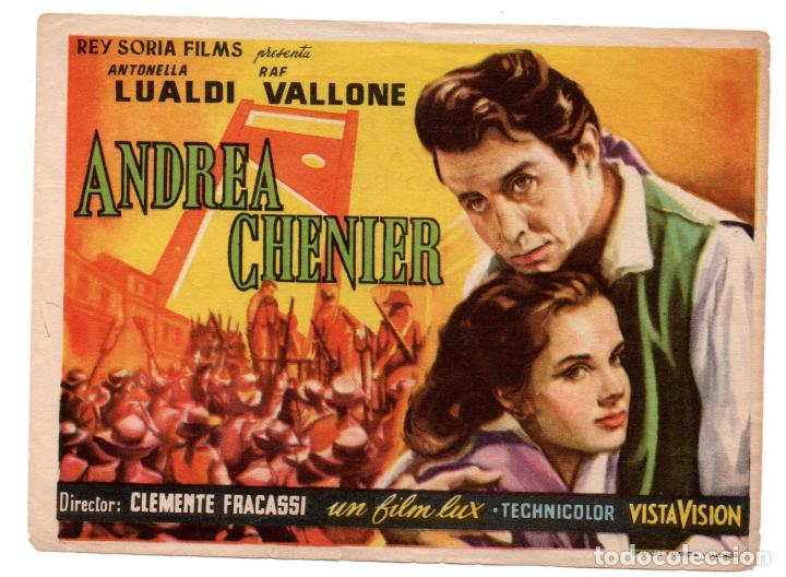 Cinema: ANDREA CHENIER - ANTONELLA LUALDI RAF VALLONE - DIRECTOR CLEMENTE FRACASSI - CINE PALAFOX