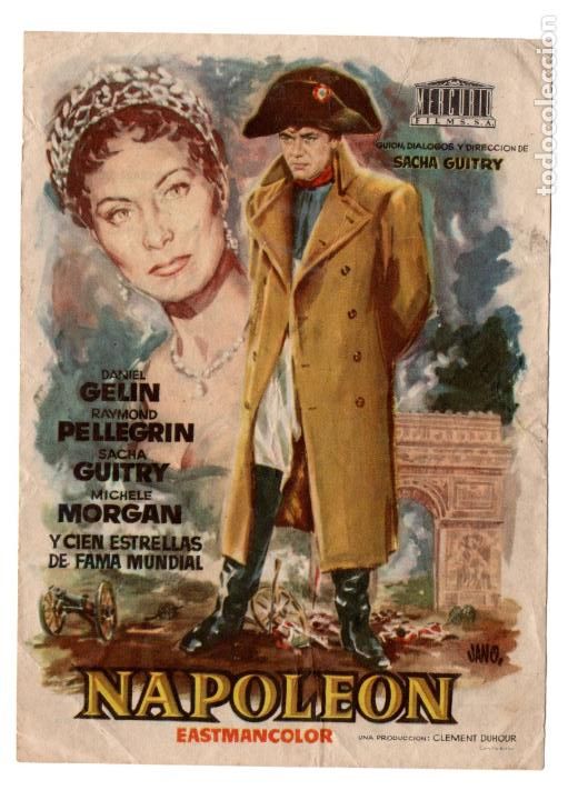 Cinema: NAPOLE&Oacute;N - DANIEL GELIN, RAYMOND PELLEGRIN, MICHELE MORGAN - JANO - CINE CONDAL, SALLENT