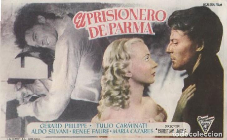 Cine: PROGRAMA DE CINE: EL PRISIONERO DE PARMA PC-7422 - Foto 1