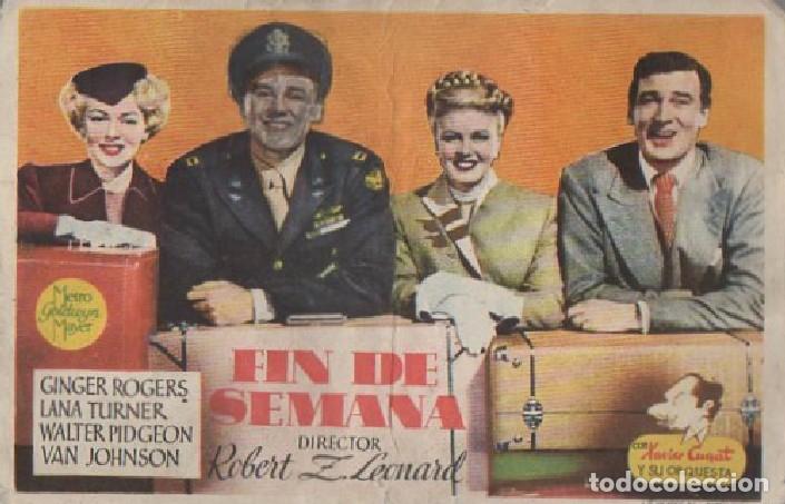 Cine: PROGRAMA DE CINE: FIN DE SEMANA PC-7428 - Foto 1