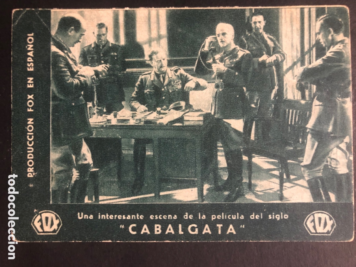 Kino: Programa cabalgata clive brook diana Wynyard con publicidad cinema cervantes A7