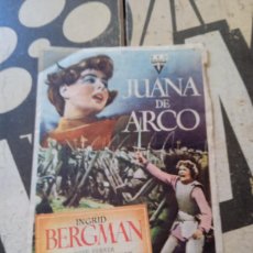  Foglietti di film di film antichi di cinema: JUANA DE ARCO CON PUBLICIDAD TEATRO LICEO RUTE