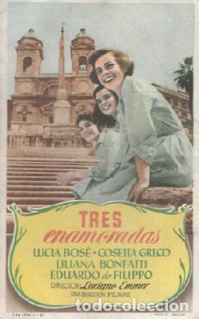 Cine: PROGRAMA DE CINE: TRES ENAMORADAS PC-7458 - Foto 1