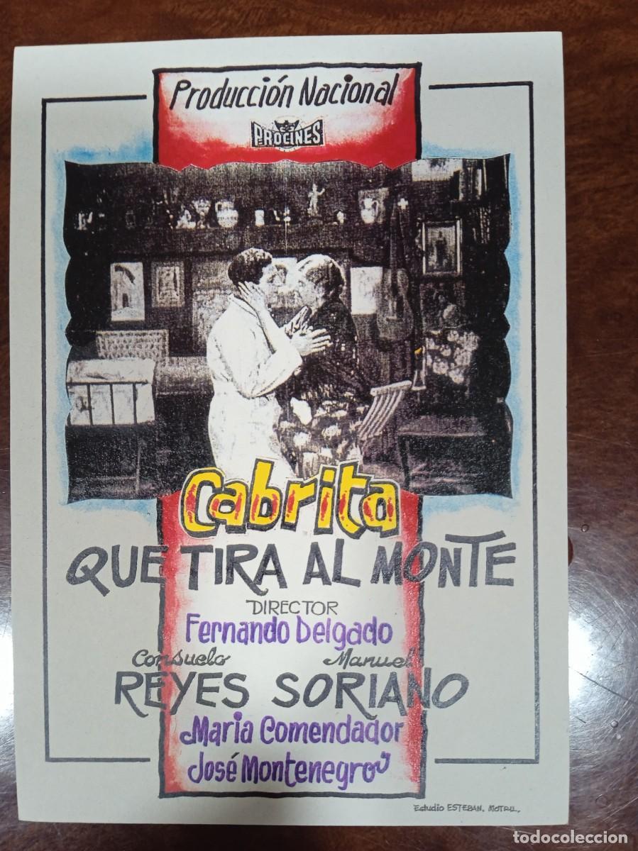  Flyers Publicitaires de films Anciens: TAMMY--PROGRAMA DE CINE---CABRITA QUE TIRA AL MONTE ( edit. Esteban Lirola)