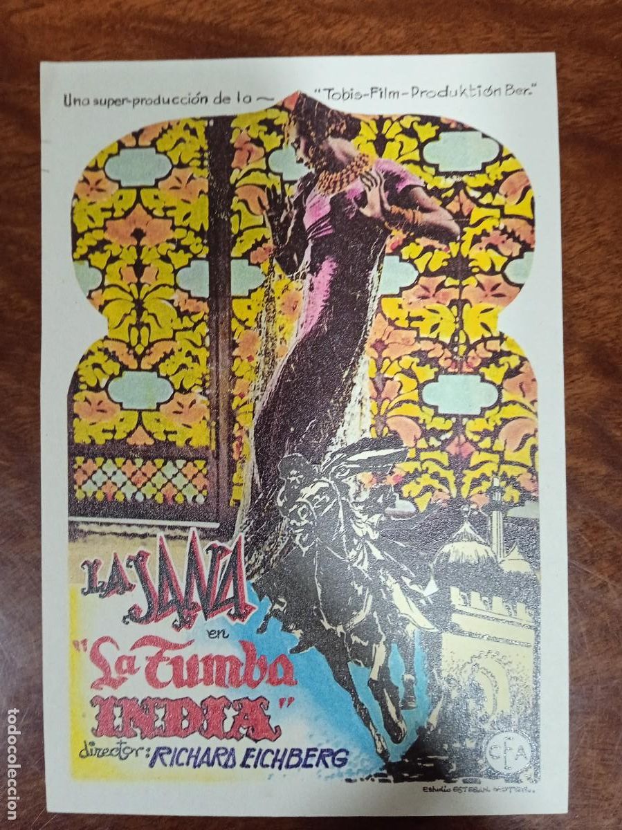  Flyers Publicitaires de films Anciens: TAMMY--PROGRAMA DE CINE--- LA TUMBA INDIA ( edit. Esteban Lirola)