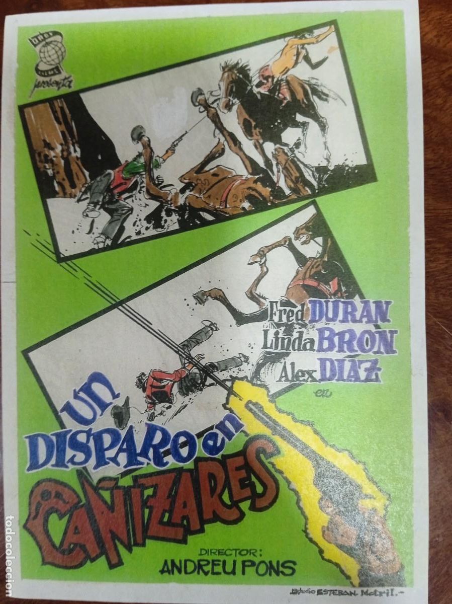  Flyers Publicitaires de films Anciens: TAMMY--PROGRAMA DE CINE---UN DISPARO EN CA&Ntilde;IZARES ( edit. Esteban Lirola)