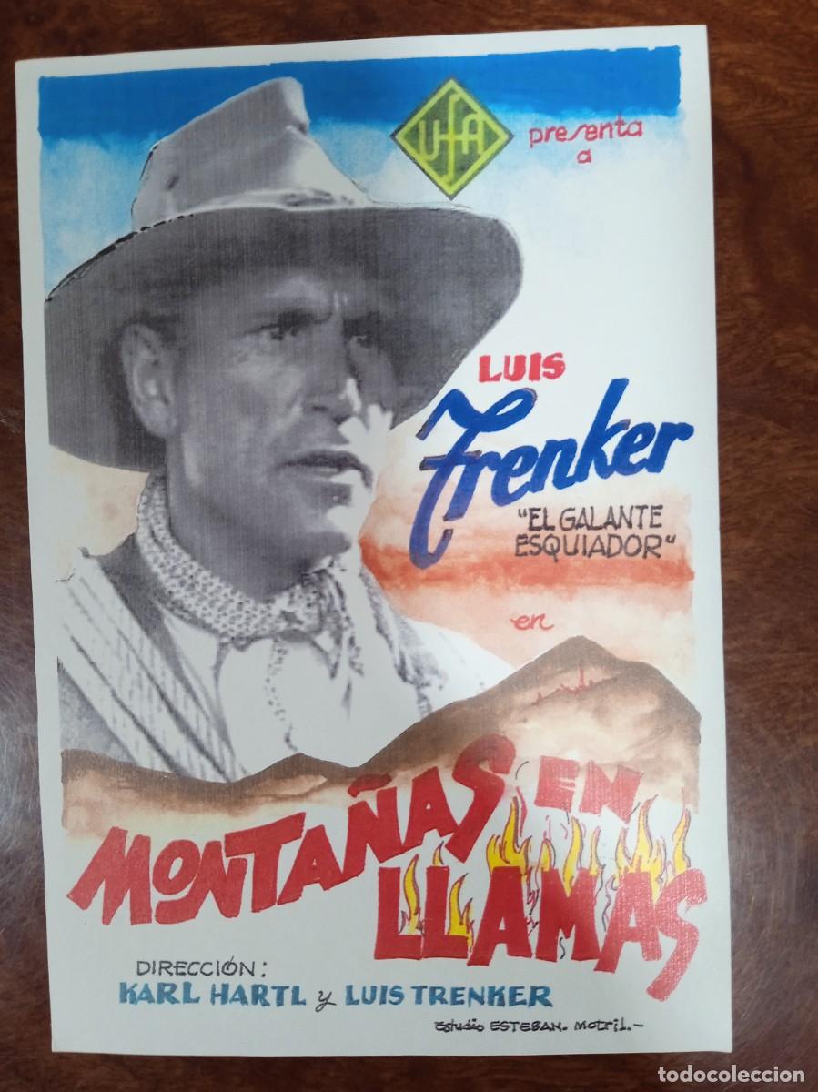  Flyers Publicitaires de films Anciens: TAMMY--PROGRAMA DE CINE---MONTA&Ntilde;AS EN LLAMAS ( edit. Esteban Lirola)