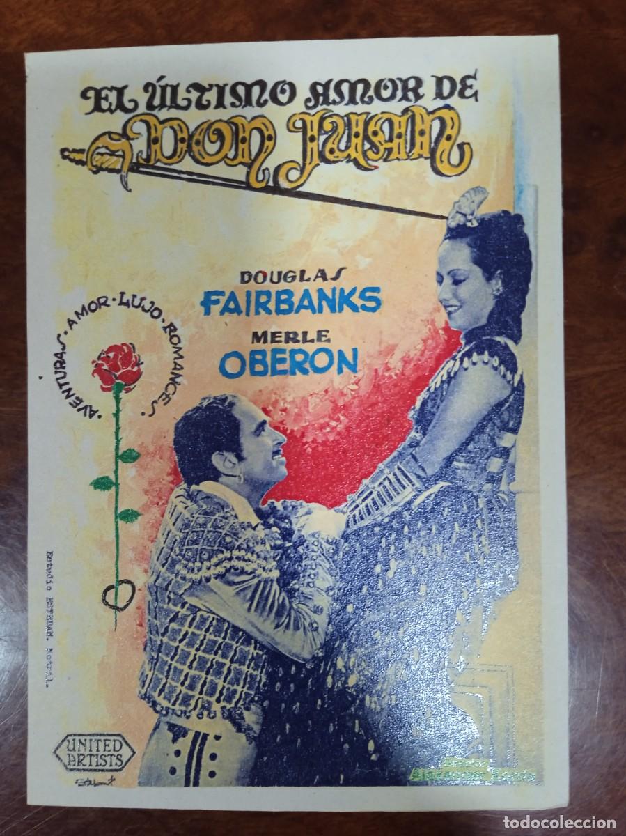  Flyers Publicitaires de films Anciens: TAMMY--PROGRAMA DE CINE---EL ULTIMO AMOR DE DON JUAN ( edit. Esteban Lirola)