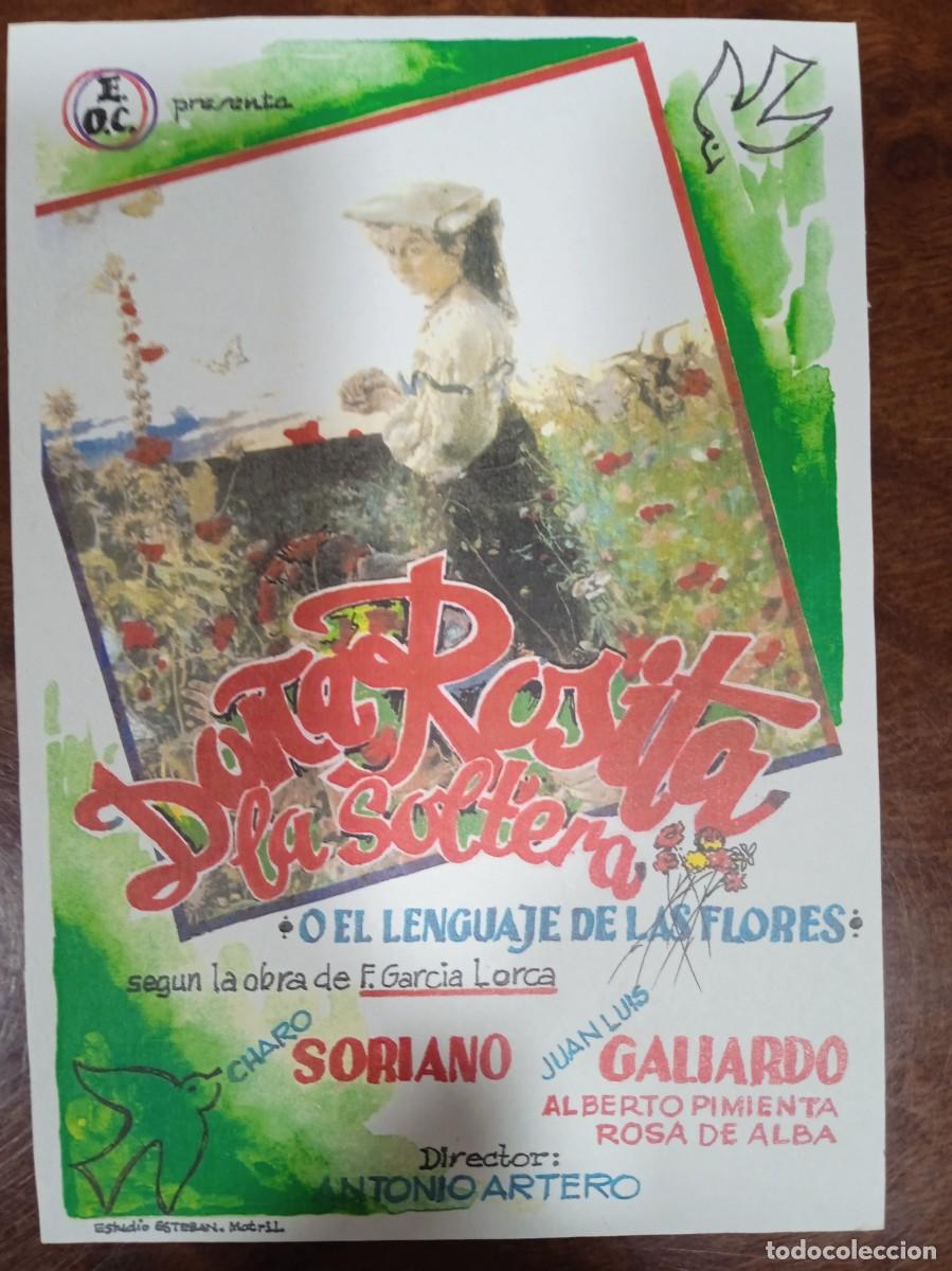  Flyers Publicitaires de films Anciens: TAMMY--PROGRAMA DE CINE---DO&Ntilde;A ROSITA LA SOLTERA ( edit. Esteban Lirola)