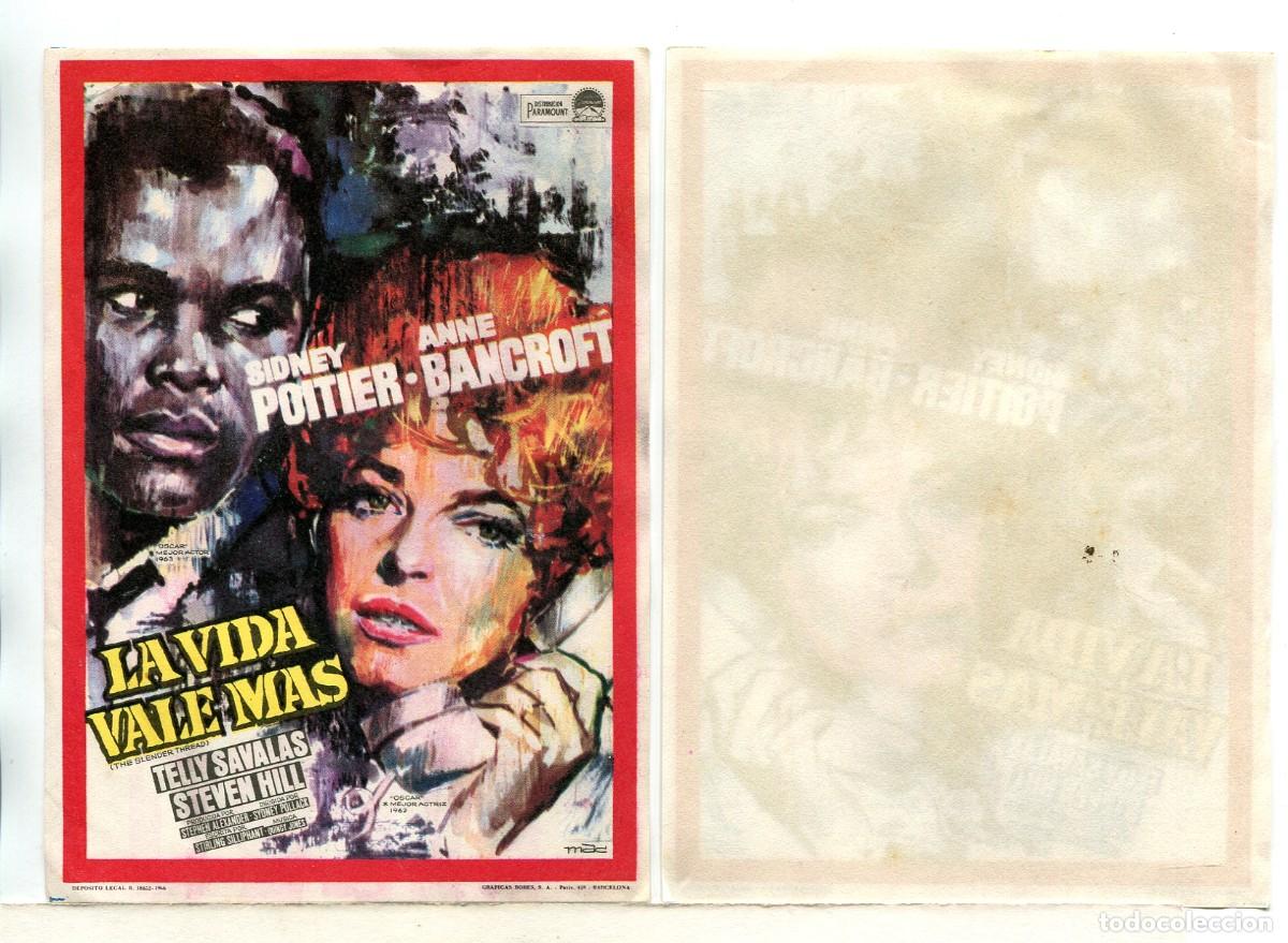 Cine: LA VIDA VALE MAS, con Sidney Poitier. - Foto 1