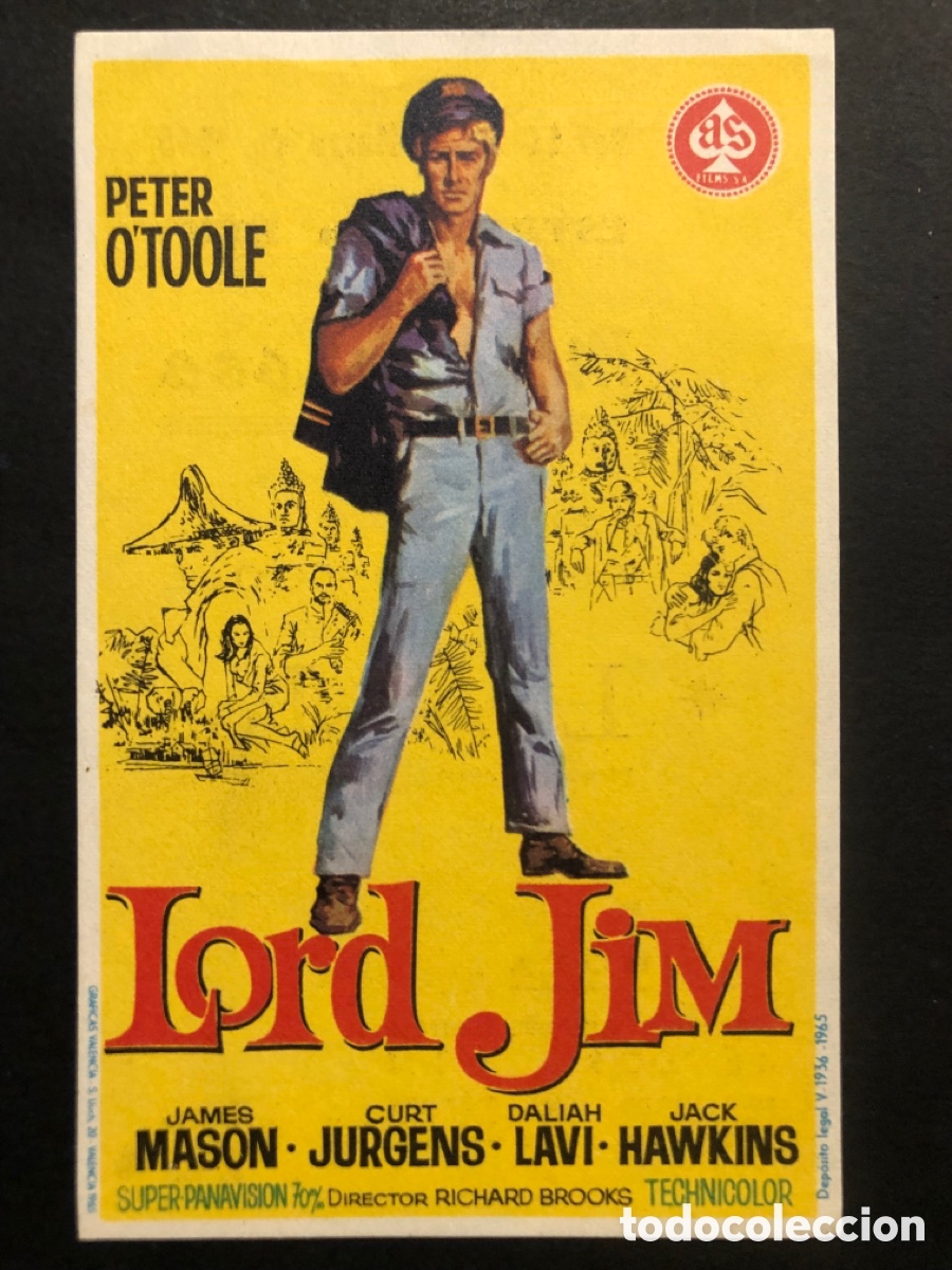 Kino: Programa lord Jim Pete O,toole con publicidad cine monterrosa Reus A7