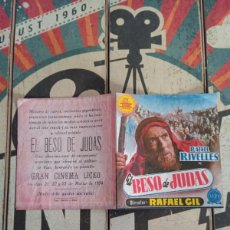  Foglietti di film di film antichi di cinema: EL BESO DE JUDAS DOBLE CON PUBLICIDAD GRAN CINEMA LICEO RUTE