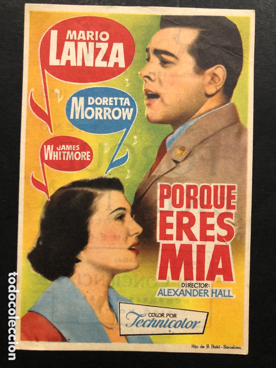 Kino: Programa porque eres mia Mario lanza con publicidad cine Rex castellon A7