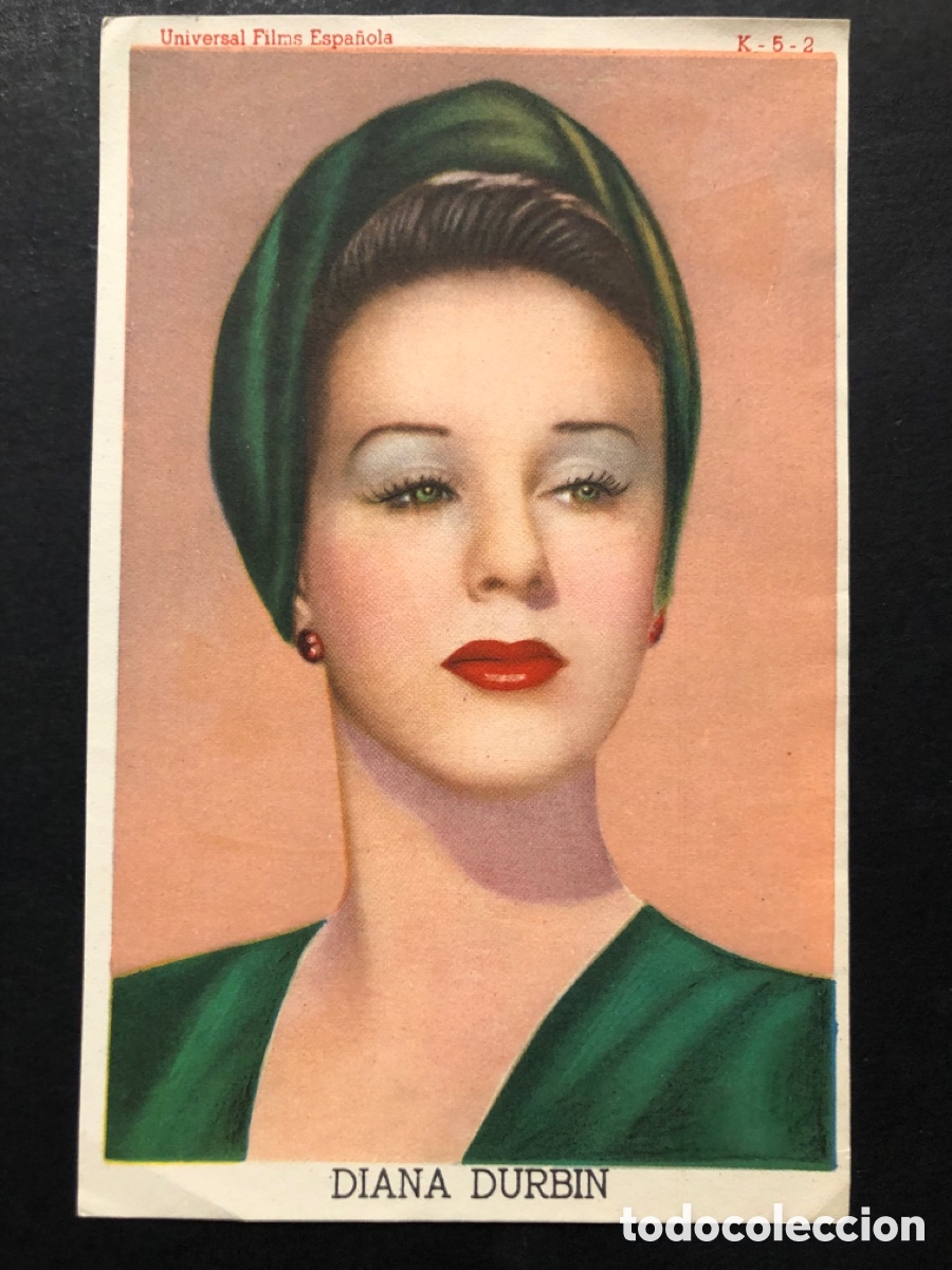 Folhetos de m&atilde;o de filmes antigos de cinema: Programa foto diana durbin con publicidad art&iacute;culos antis&eacute;pticos Cotu A7