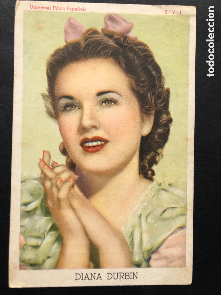 Folhetos de m&atilde;o de filmes antigos de cinema: Programa foto diana durbin con publicidad productos de belleza Ming A7