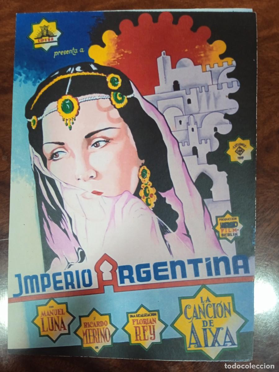  Flyers Publicitaires de films Anciens: TAMMY--PROGRAMA DE CINE---LA CANCION DE AIXA (edit. Esteban Lirola)