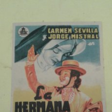 Cine: LA HERMANA SAN SULPICIO CARMEN SEVILLA ORIGINAL C.P. CINES AVENIDA Y MALIA (BARBATE)
