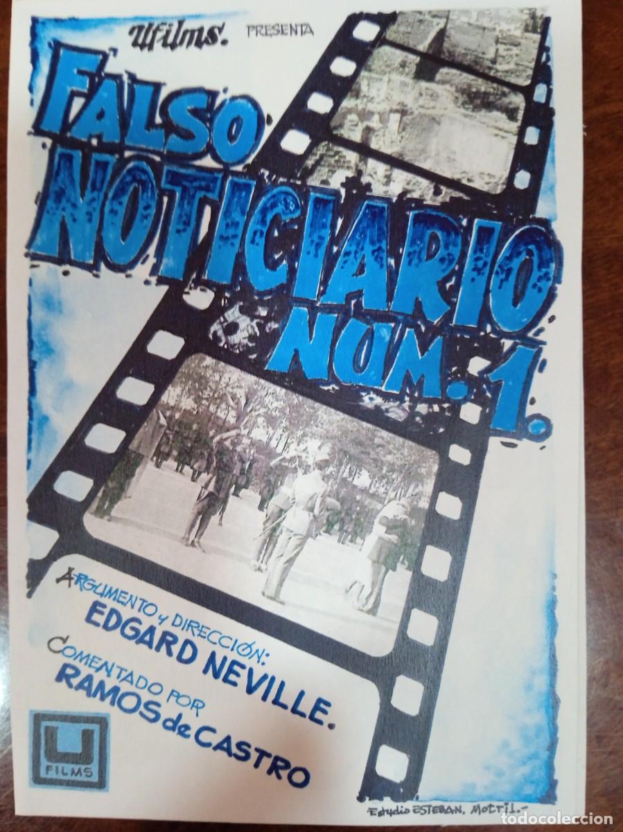 Cine: TAMMY--PROGRAMA DE CINE---EL FALSO NOTICIARIO NUM. 1 (edit. Esteban Lirola)