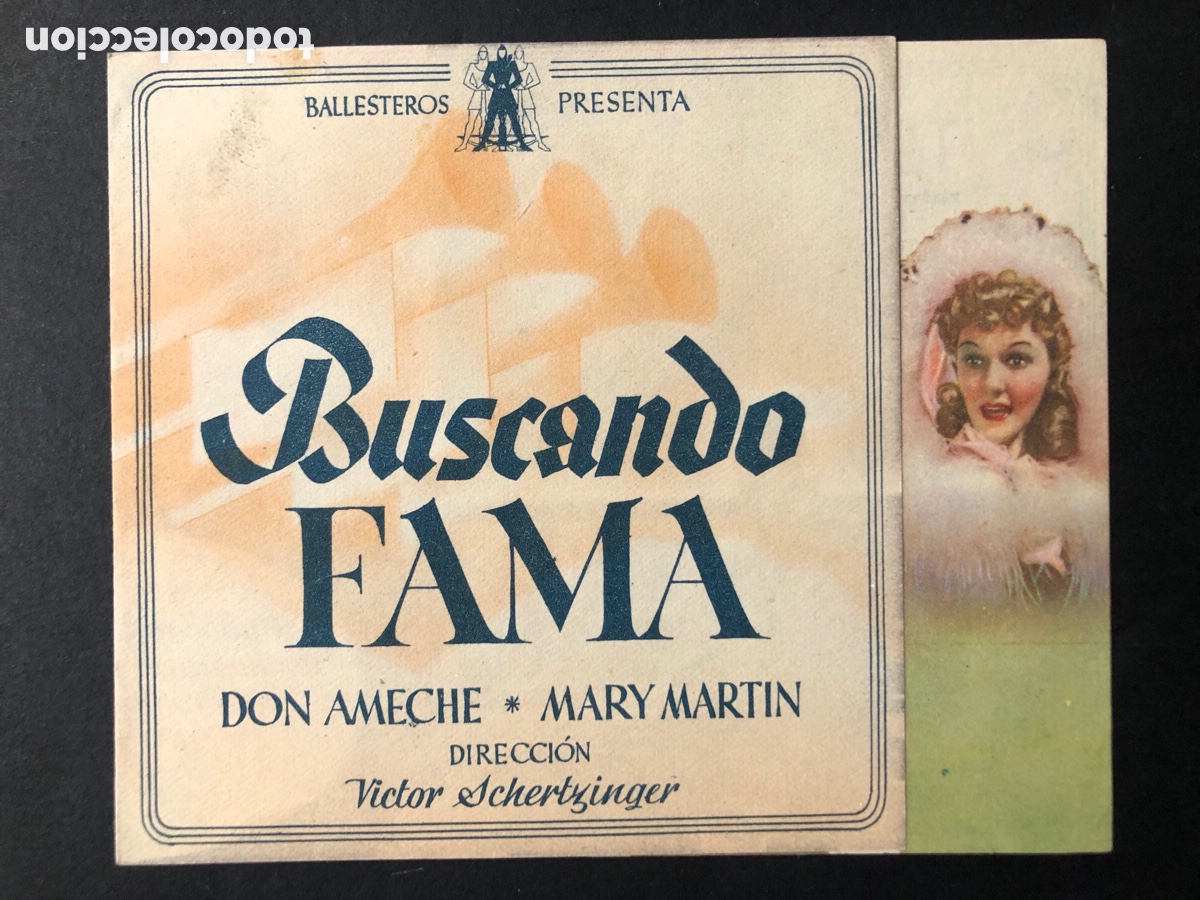 Kino: Programa buscando fama don ameche con publicidad teatro marina valencia A7