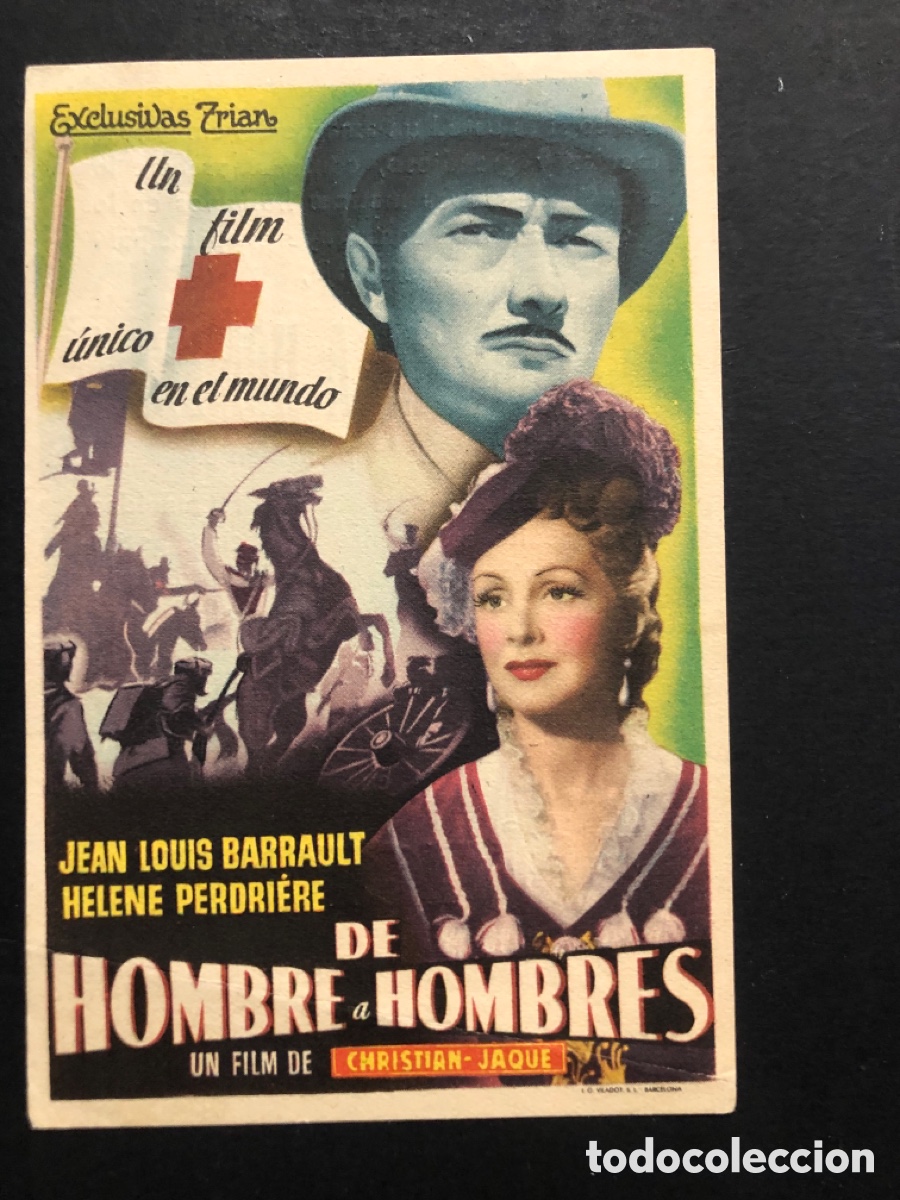 Kino: Programa de hombre a hombres jean louis barrault con publicidad cine victoria A7