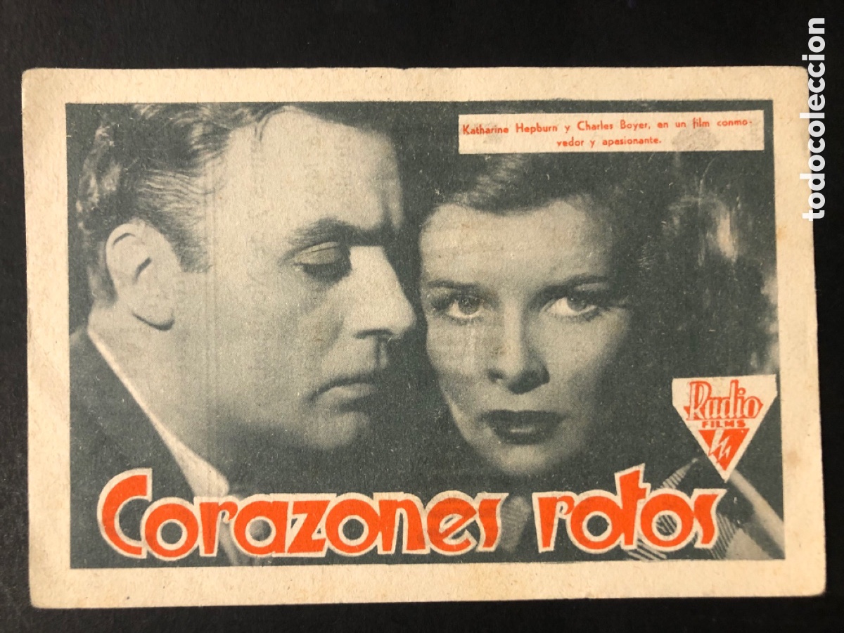 Kino: Programa corazones rotos katharine hepburn con publicidad teatro olympia valencia A7