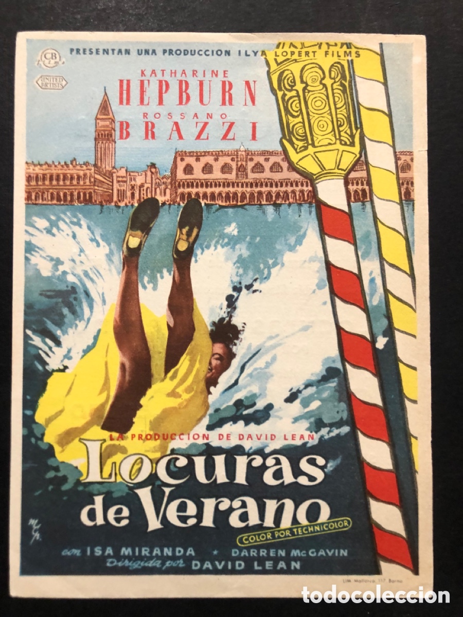Kino: Programa locuras de verano katherine hepburn con publicidad cine avenida Villanue de la Serena A7
