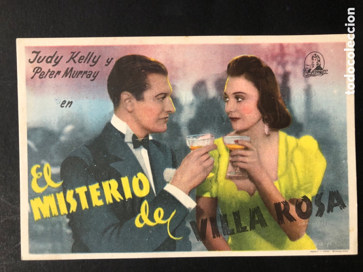 Kino: Programa el misterio de villa rosa judy kelly con publicidad cine espa&ntilde;ol valencia A7