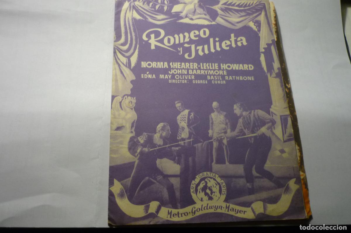 Cine: programa doble romeo y julieta .norma shearer publicidad - Foto 1