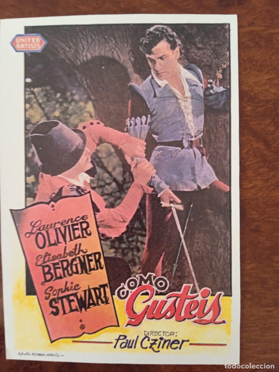 Cine: TAMMY--PROGRAMA DE CINE--COMO GUSTEIS (edit. Esteban Lirola)