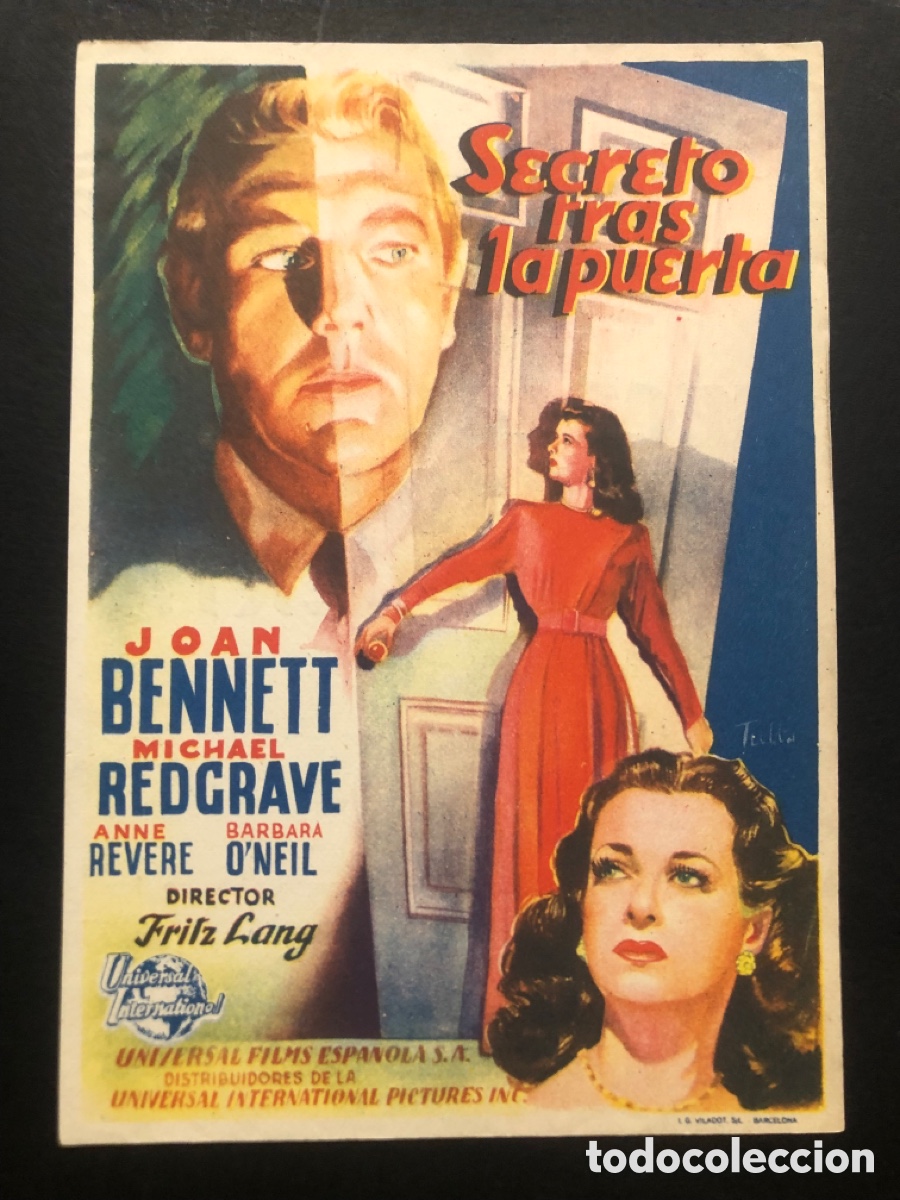 Cine: Programa secreto tras la puerta joan Bennett con publicidad gran cinema coca valladolid A7