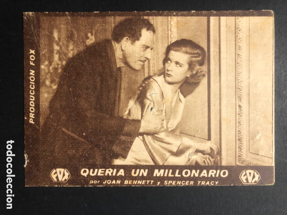 Cine: Programa tarjeta fox quer&iacute;a un millonario joan Bennett A7
