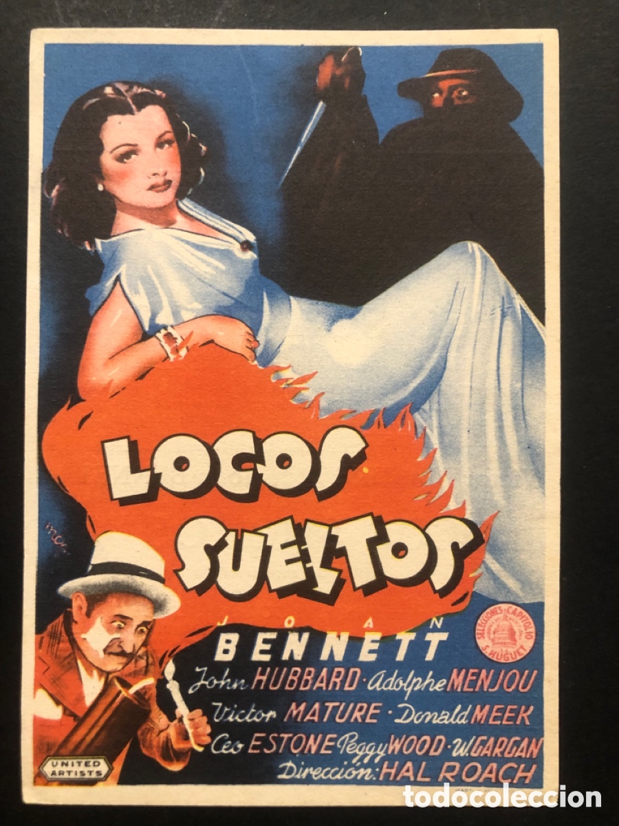 Cine: Programa Licia sueltos joan Bennett con publicidad cine centro espa&ntilde;ol A7