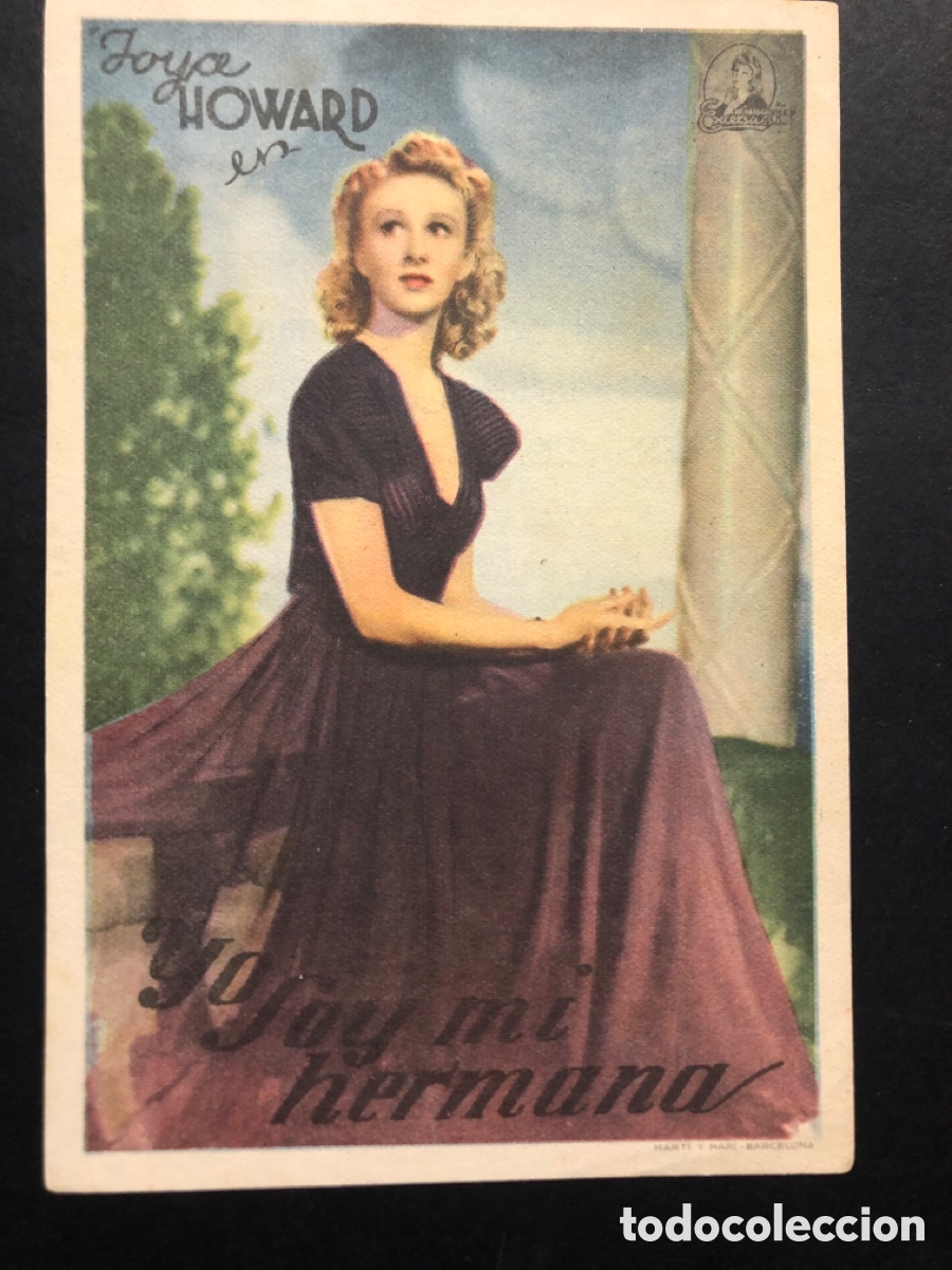 Cine: Programa yo soy mi hermana Joyce howard con publicidad gran teatro alcira A7