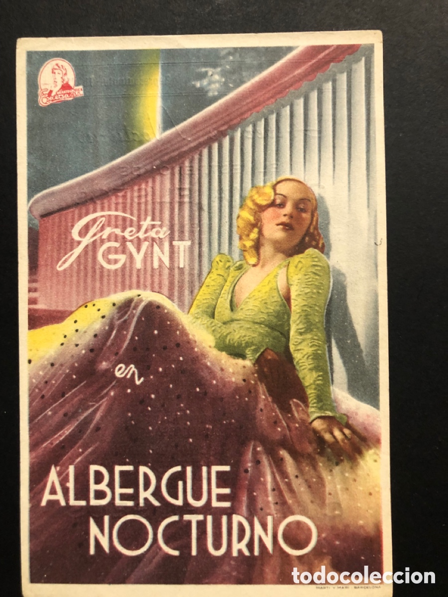 Cine: Programa albergue nocturno Greta Gynt con publicidad cinema eliseos A7