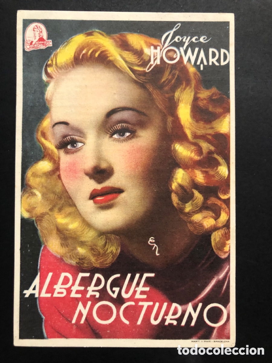 Cine: Programa albergue nocturno Joyce howard con publicidad cine oriente A7