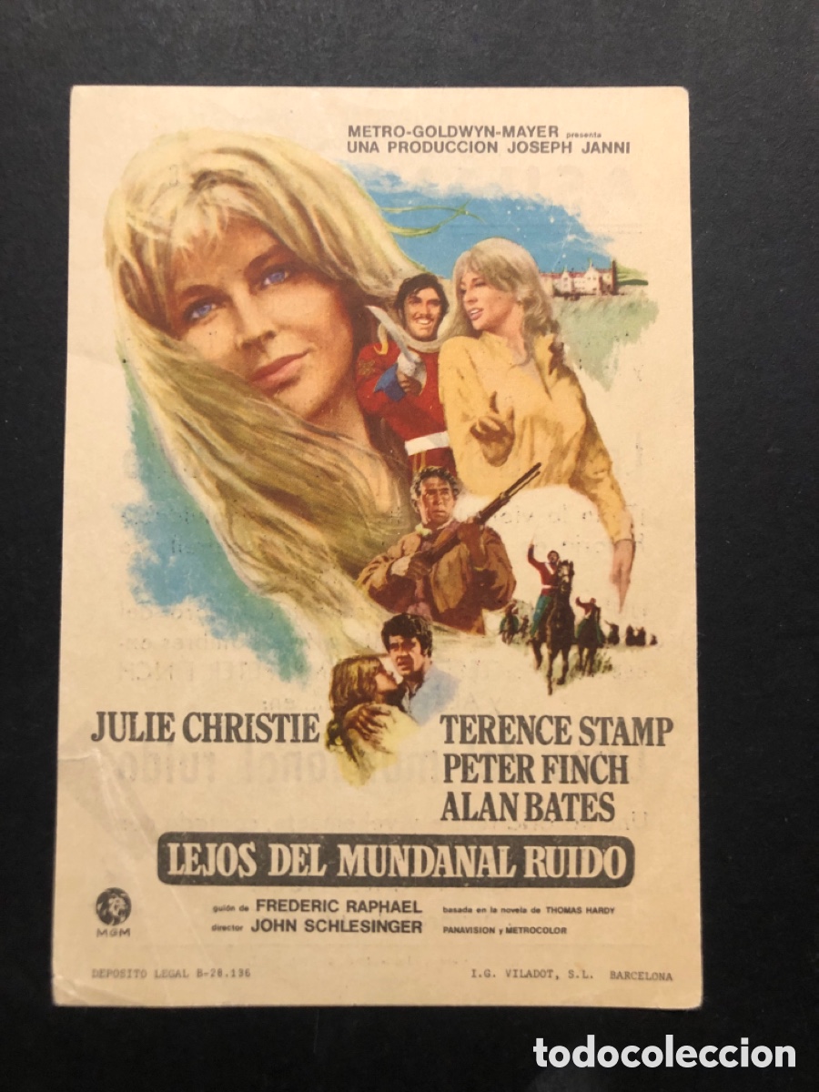 Cine: Programa lejos del mundanal ruido Julie Christie con publicidad cine asuan jaen A7