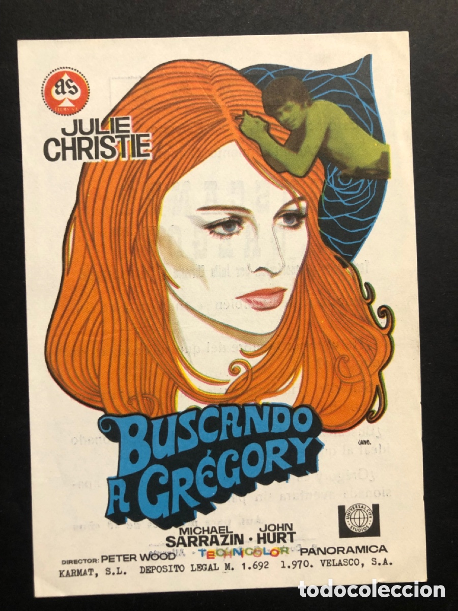 Cine: Programa buscando a Gregory Julie Christie con publicidad cine ideal alicante A7