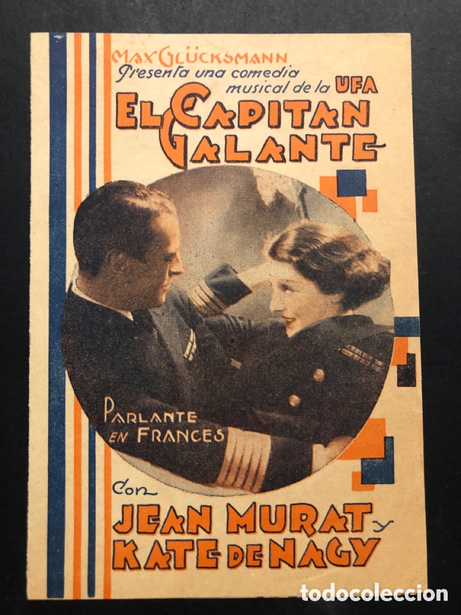 Cine: Programa uruguayo el capit&aacute;n galante jean Murat Kate de Nagy A7