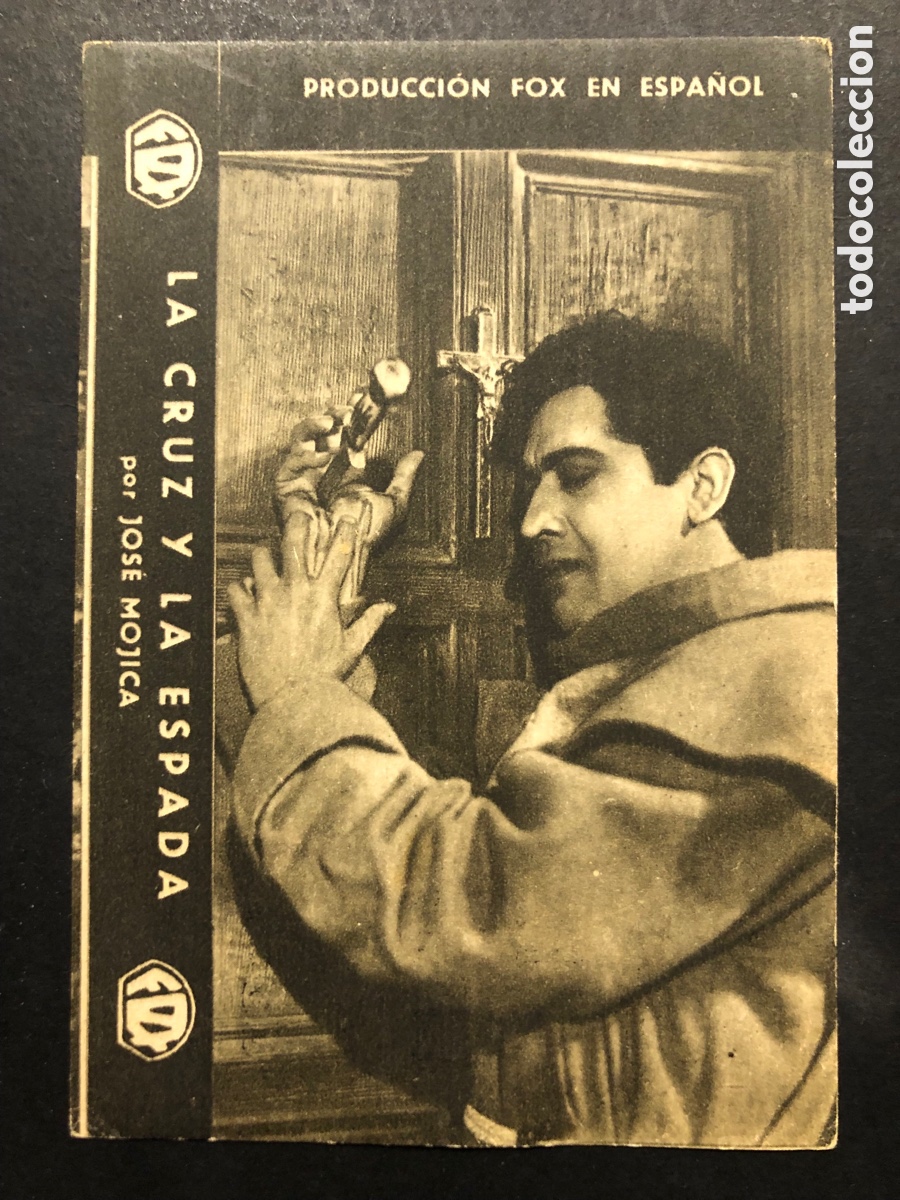 Flyers Publicitaires de films Anciens: Programa la cruz y la espada jose mojica con publicidad cinema malaga A7