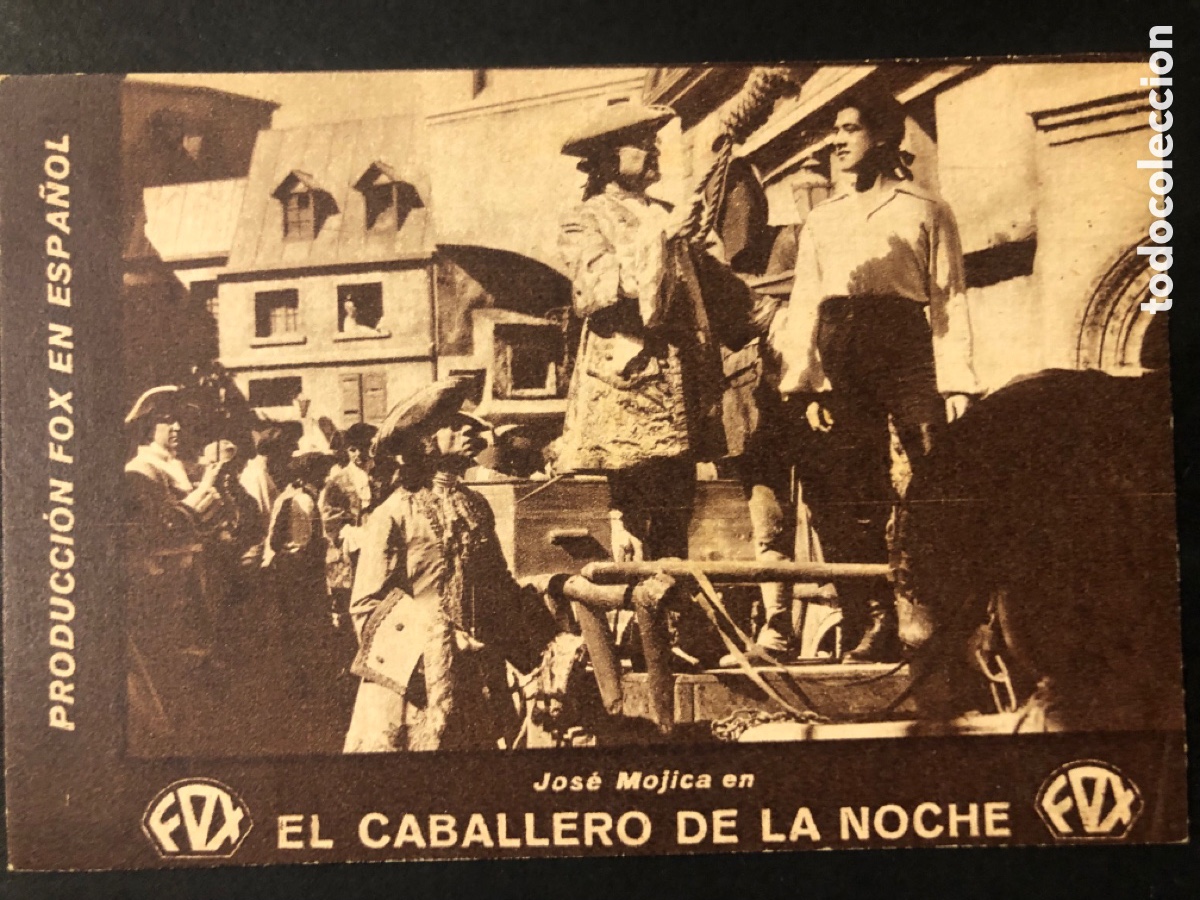  Flyers Publicitaires de films Anciens: Programa el caballero de la noche jose mojica con publicidad cine versalles torrente A7