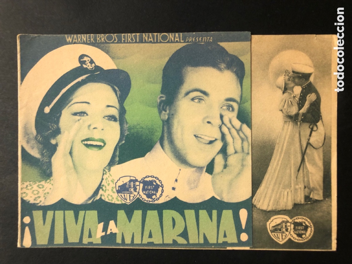 Kino: Programa viva la marina dick powell Ruby Keeler con publicidad olympia A7