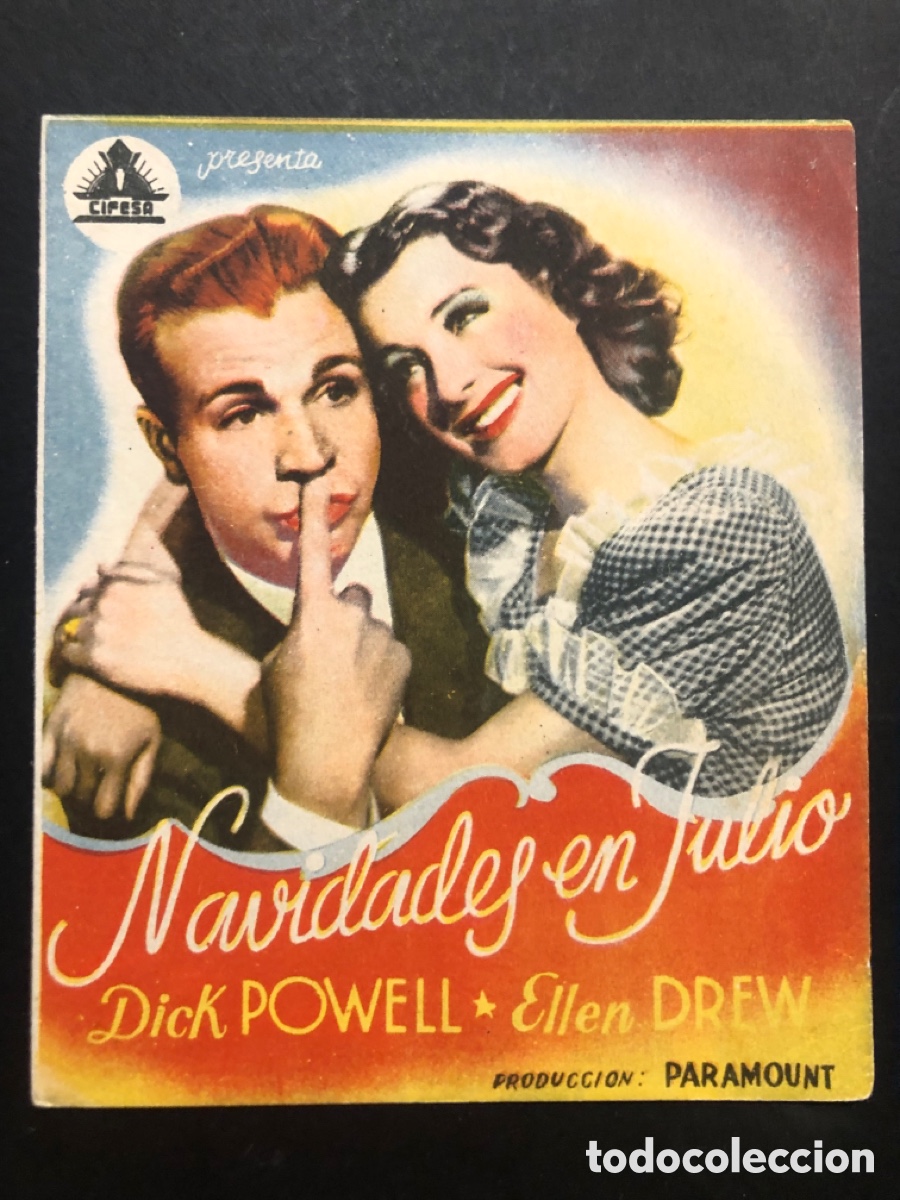 Kino: Programa navidades en julio dick powell con publicidad cine zorrilla A7