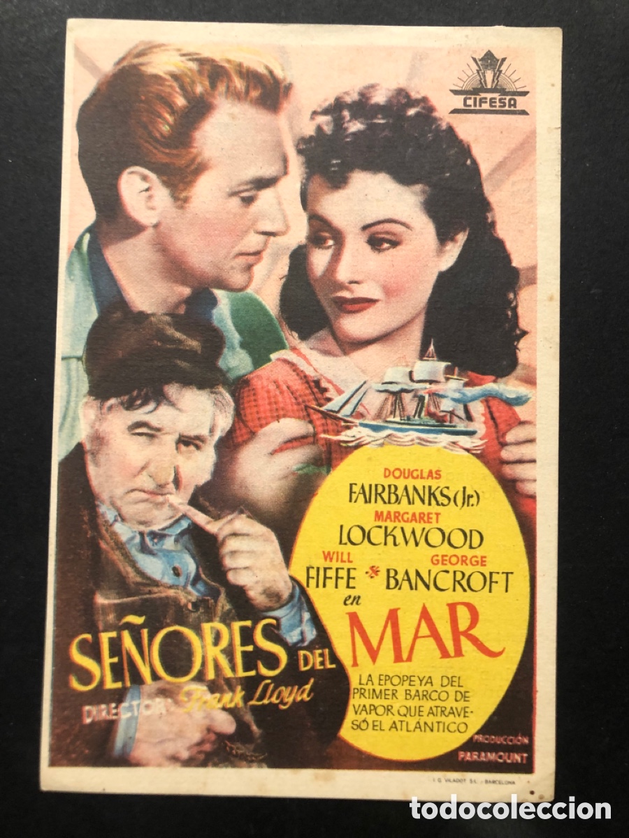 Kino: Programa se&ntilde;ores del mar douglas fairbanks con publicidad cine ateneo y avance A7